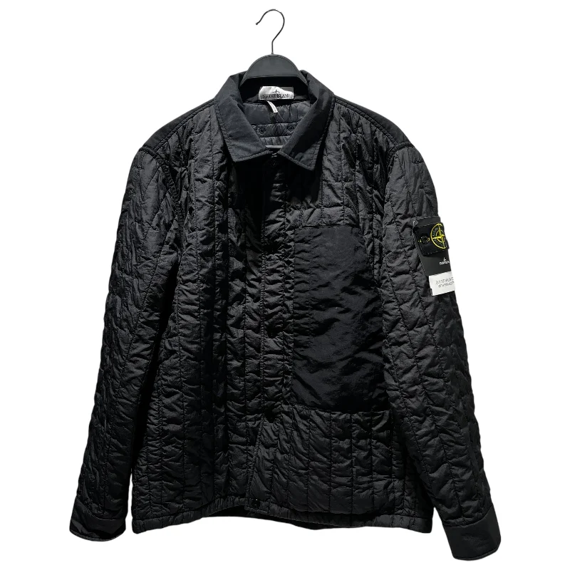 Men coats with a wind - resistant outer layer for blustery weatherSTONE ISLAND/Quilted Jkt/XL/Polyester/BLK/ Men coats with a wind - resistant outer layer for blustery weatherSTONE ISLAND/Quilted Jkt/XL/Polyester/BLK/