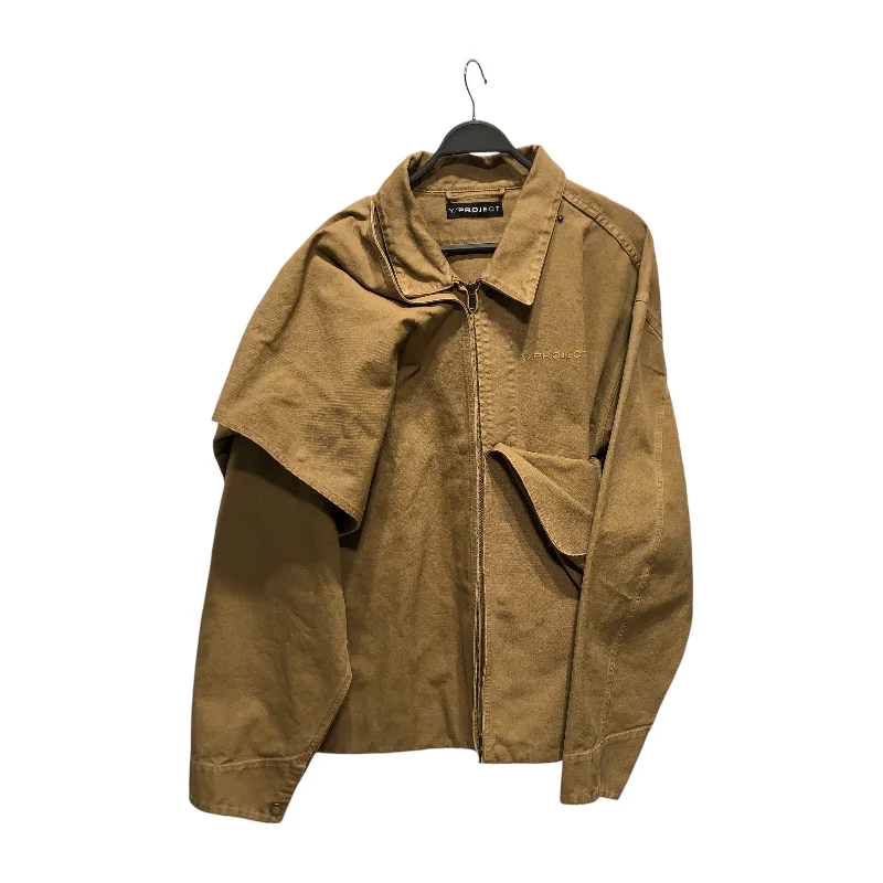 Men coats made of high - quality leather for a rugged and durable optionY/PROJECT/Jacket/XL/Cotton/KHK/