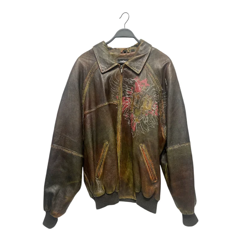 Lightweight men coats made of breathable fabric for spring and autumnPelle Pelle/Leather Jkt/50/Leather/GRN/Graphic/Built To Last