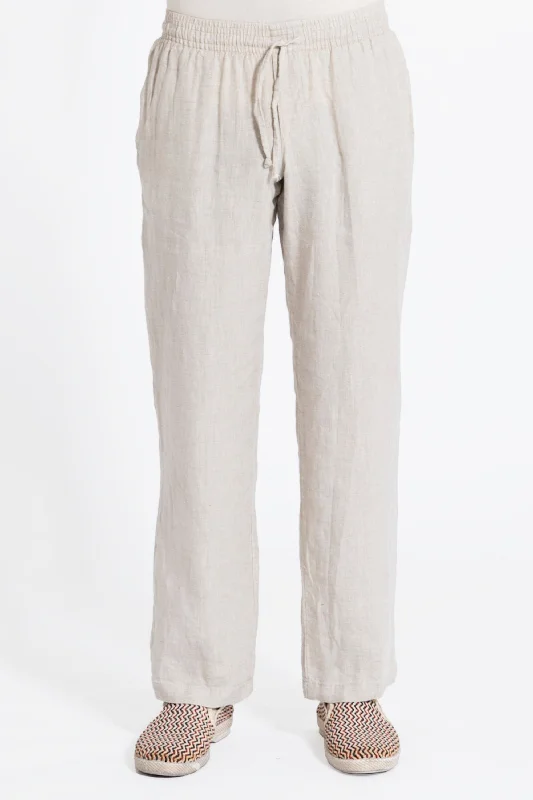 Men's shirtjackets with a long - lasting quality2346B Cotton / Linen Drawstring Pant - Natural