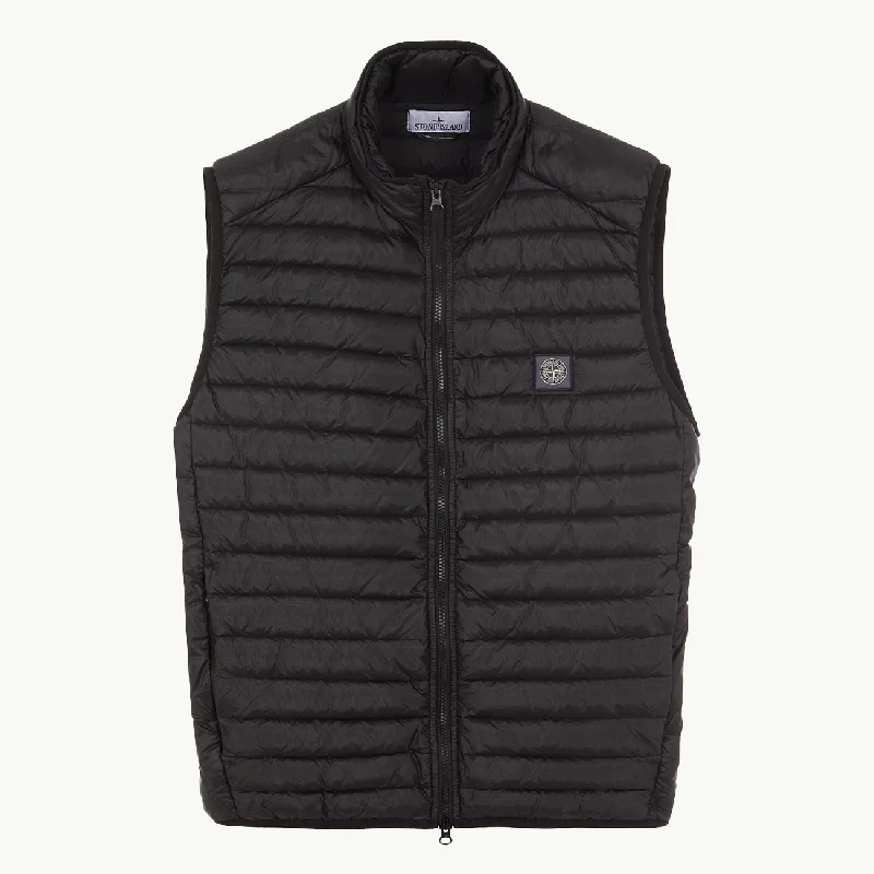 Long - line men coats reaching below the knee for maximum coverageSleeveless Real Down Jacket - Black 2979 Long - line men coats reaching below the knee for maximum coverageSleeveless Real Down Jacket - Black 2979