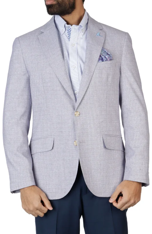 Stylish men coats with a double - breasted design for a formal lookAmethyst Purple Shadowplaid Sport Coat