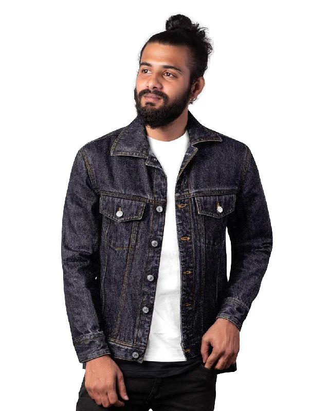Men's shirtjackets with a water - repellent finish​Denim Jacket in Cool max Denim Midnight Blue