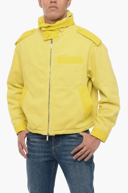 Stylish men coats with a double - breasted design for a formal lookDior Hooded Cotton Windbreaker