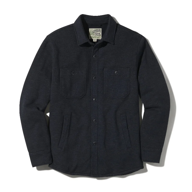 Men's shirtjackets with a moisture - wicking interior​Dunlop Waffle Lined Shirt Jacket - Blue Graphite