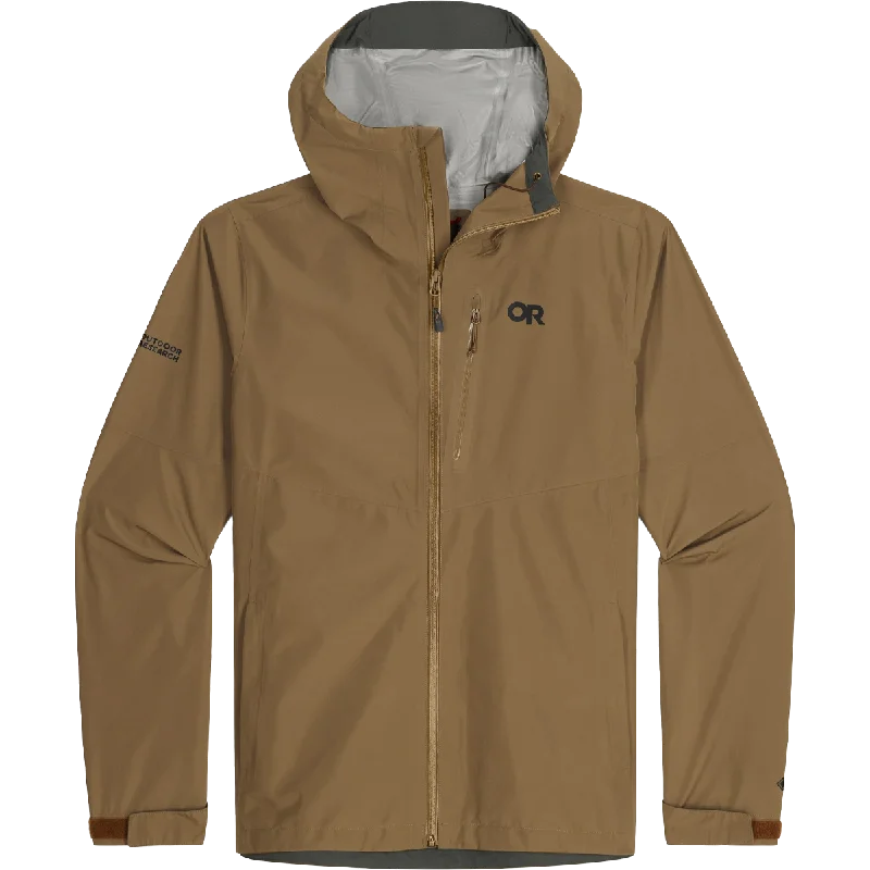 Men's raincoats with a ribbed cuffs for a secure fit​Men's Foray II Gore-Tex Jacket