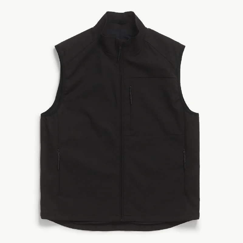 Men coats with a drawstring waist for a customizable fitBirkholm Solotex Twill Vest - Black Men coats with a drawstring waist for a customizable fitBirkholm Solotex Twill Vest - Black