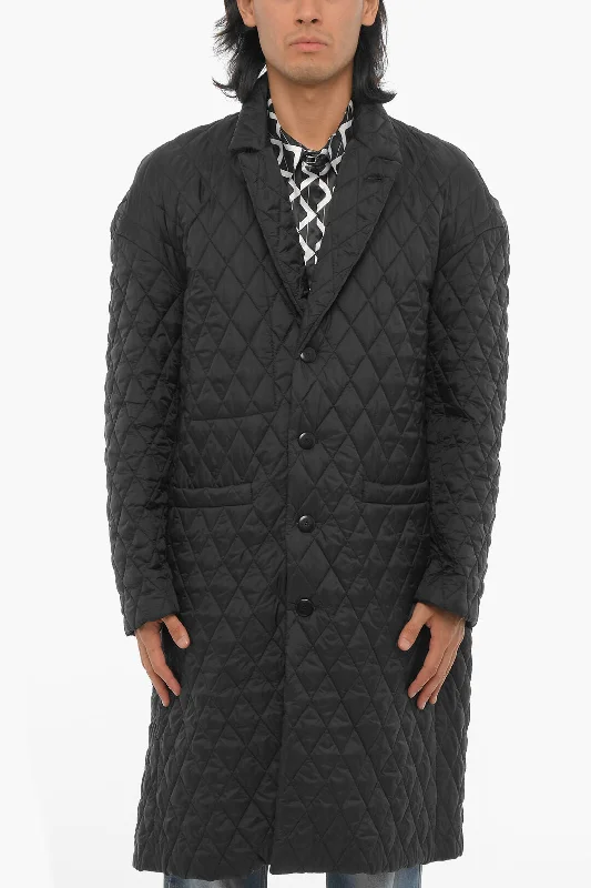 Men coats made from recycled materials for an eco - friendly choiceRandom Identities Nylon Quilted Coat Men coats made from recycled materials for an eco - friendly choiceRandom Identities Nylon Quilted Coat