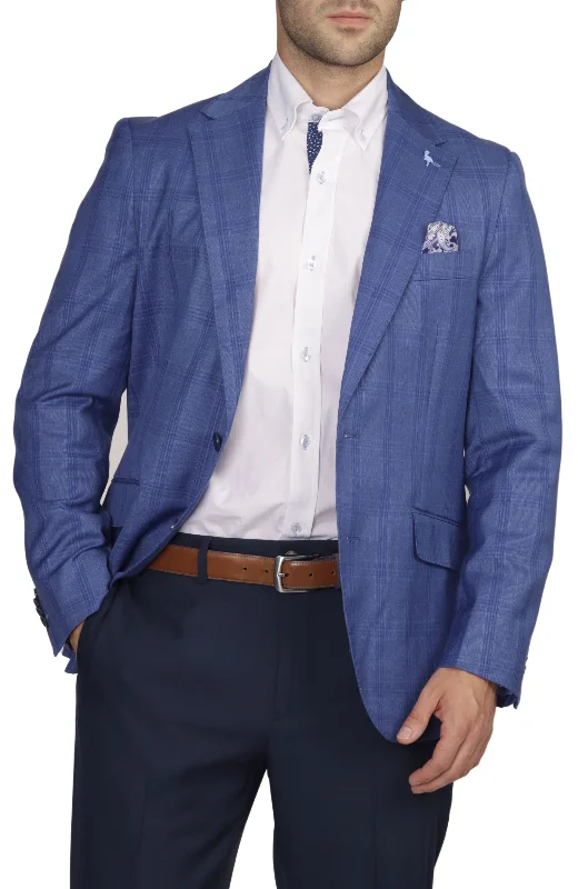 Men coats made from recycled materials for an eco - friendly choiceRoyal Shadow Plaid Sport Coat