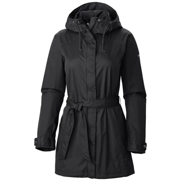 Men's raincoats with a hooded drawstring for a snug fit​Women's Pardon My Trench
