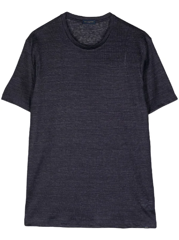 Slim - fit men vest for formal occasions with a modern cutCrew-Neck Linen T-Shirt