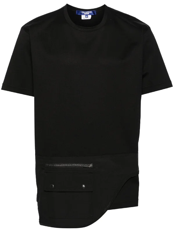Embroidered men waistcoats with intricate designs for a unique lookDraped-Panel Cotton T-Shirt