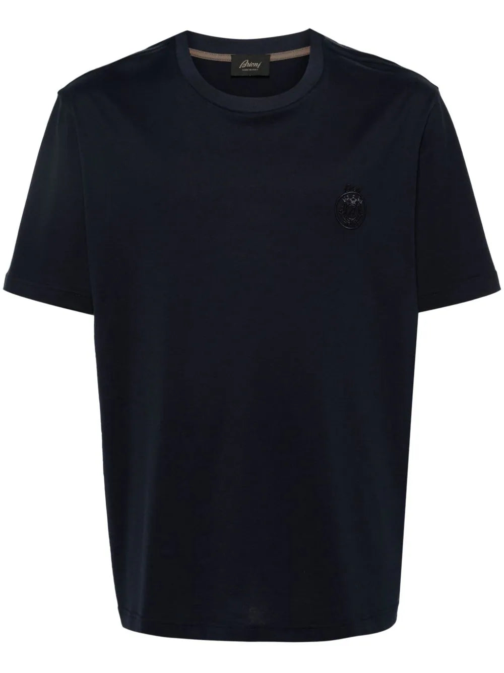 Plus - size men vest with an extended length for a comfortable fitEmbroidered-Logo Cotton T-Shirt