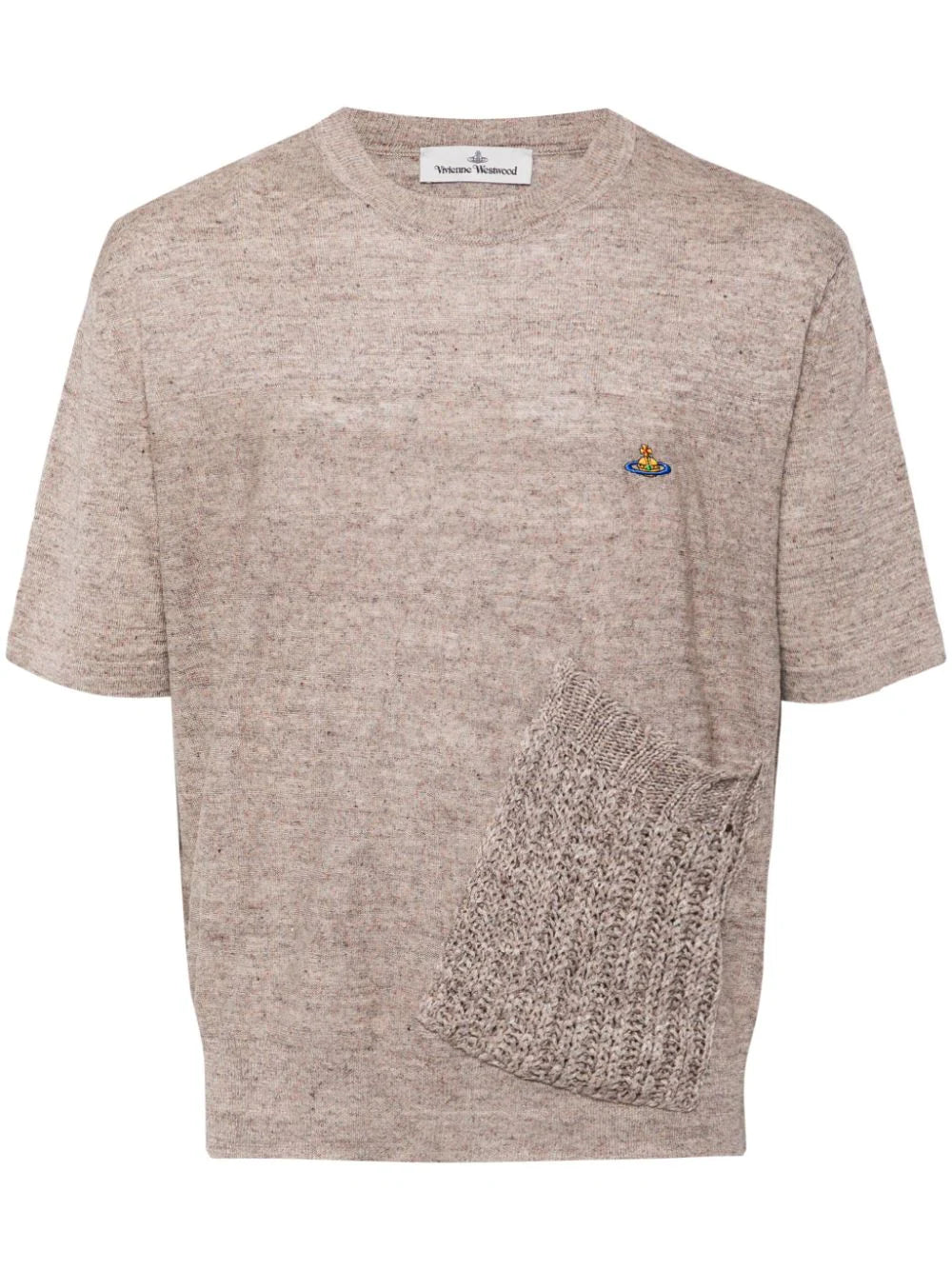 Quilted men waistcoats filled with down for winter warmthMélange-Effect Linen T-Shirt