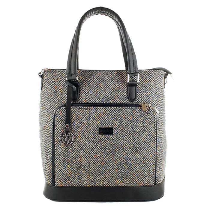 Tailored men vest to pair with a three - piece suitIrish Tweed and Leather Ciara Bag