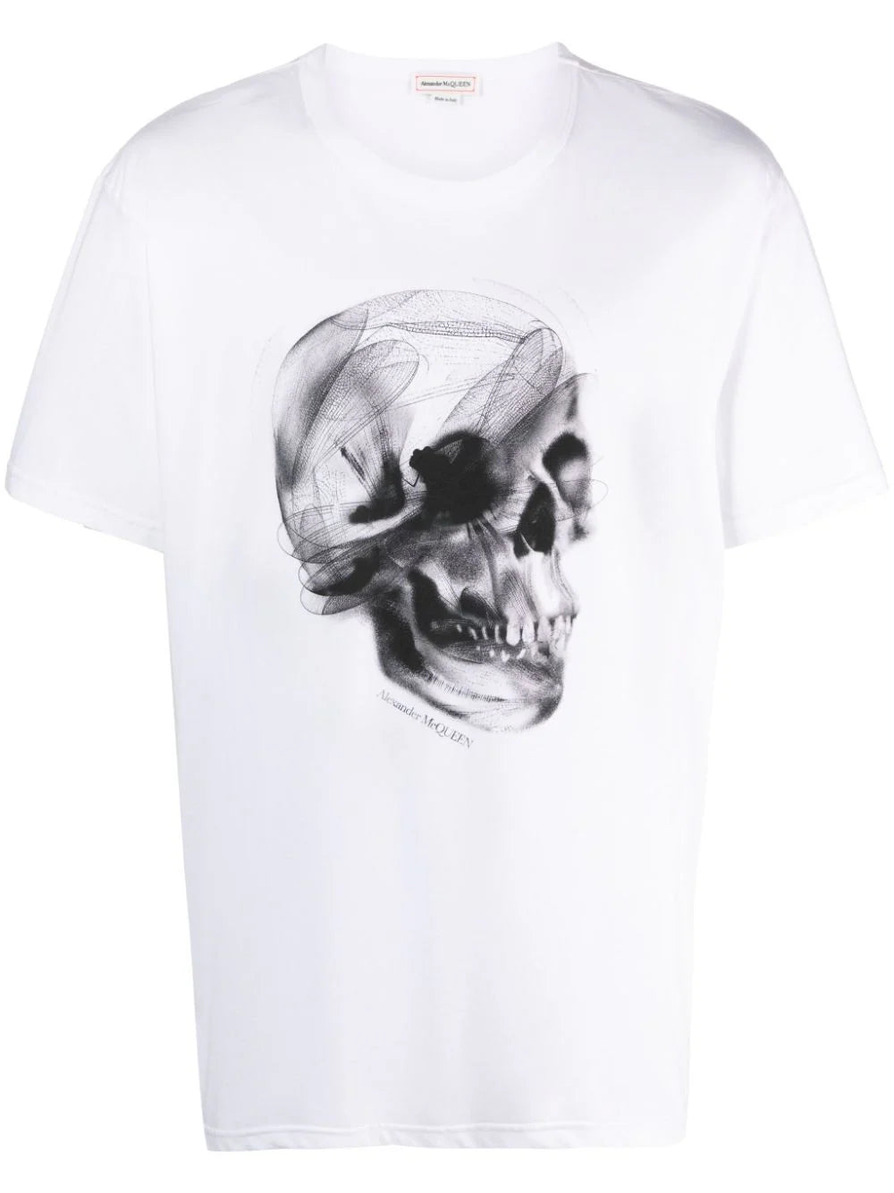 Sleeveless men waistcoats with a high - cut armhole for ease of movementSkull-Print Cotton T-Shirt