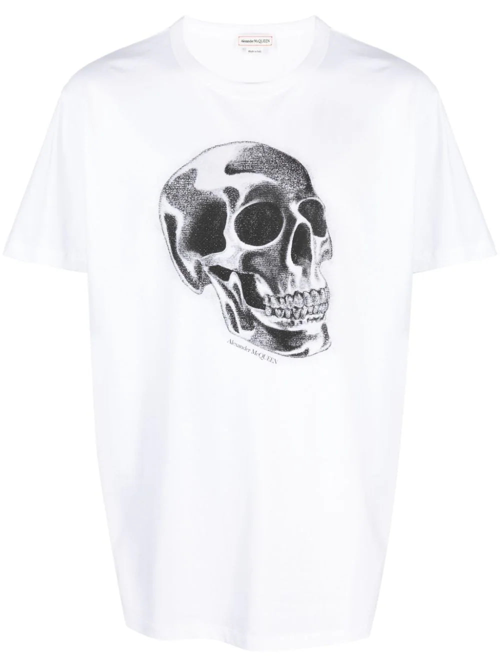 Plus - size men vest with an extended length for a comfortable fitSkull-Print T-Shirt