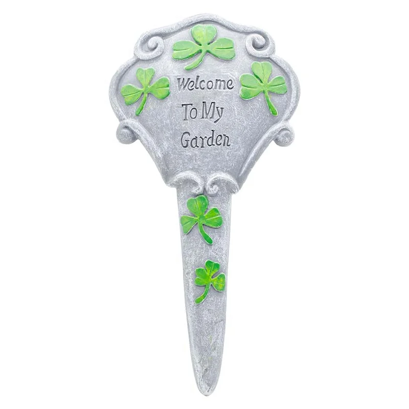 Men vest with a mandarin collar for a sophisticated appearanceWelcome Garden Stake