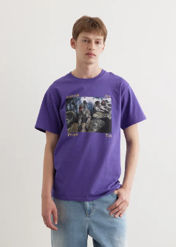 Men's tie - dye t - shirts with a bohemian styleAnimals Are People Too T-Shirt