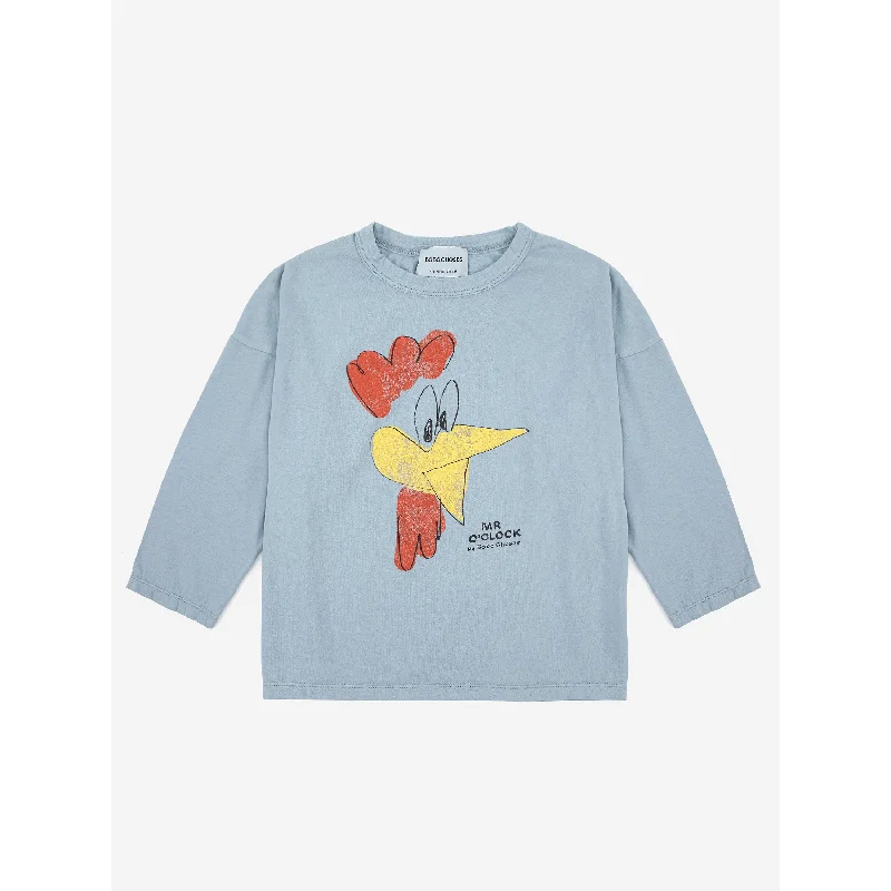 Men's antimicrobial t - shirts for odor - free freshness during travelBobo Choses Mr. O'clock Long Sleeve T-shirt Men's antimicrobial t - shirts for odor - free freshness during travelBobo Choses Mr. O'clock Long Sleeve T-shirt