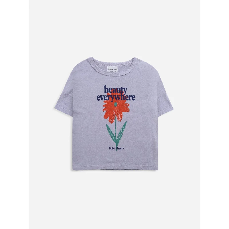 Men's eco - friendly recycled t - shirts for sustainable fashion choicesBobo Choses Petunia Short Sleeve T-shirt