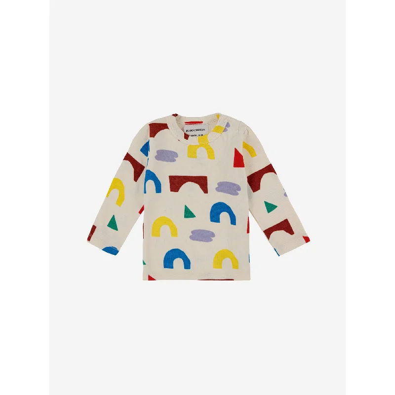 Men's plus - size pocket t - shirts with a classic lookBobo Choses Playfull All Over Big Long Sleeve T-shirt Men's plus - size pocket t - shirts with a classic lookBobo Choses Playfull All Over Big Long Sleeve T-shirt