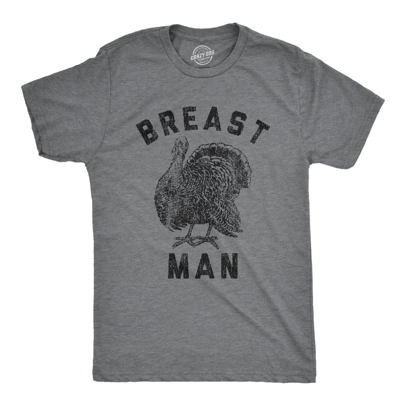 Men's lightweight performance t - shirts for running marathonsBreast Man Men's T Shirt Men's lightweight performance t - shirts for running marathonsBreast Man Men's T Shirt