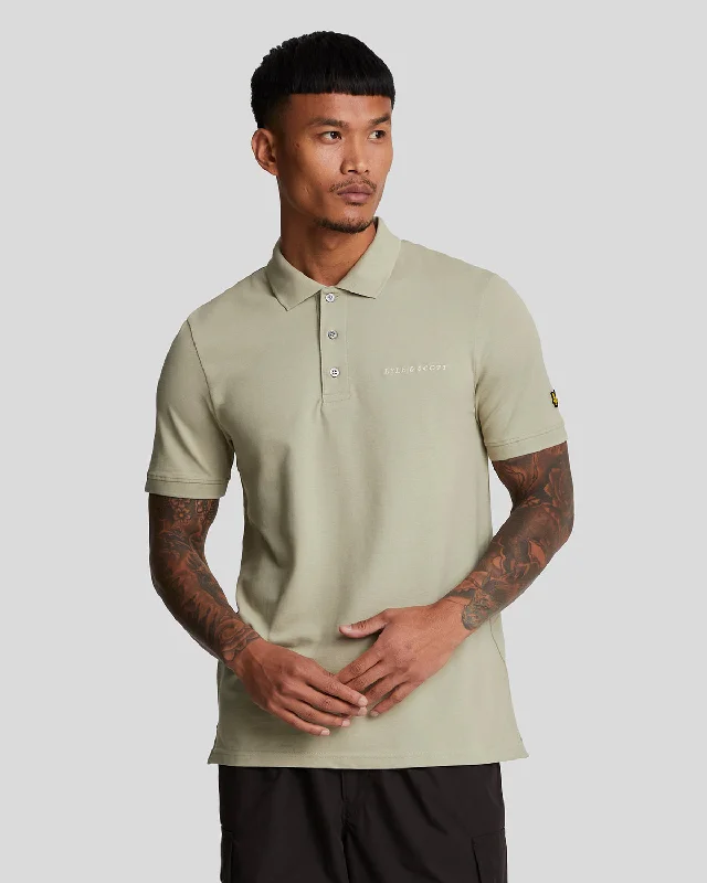 Men's two - tone stripe polo shirts with a preppy styleEmbroidered Polo Shirt