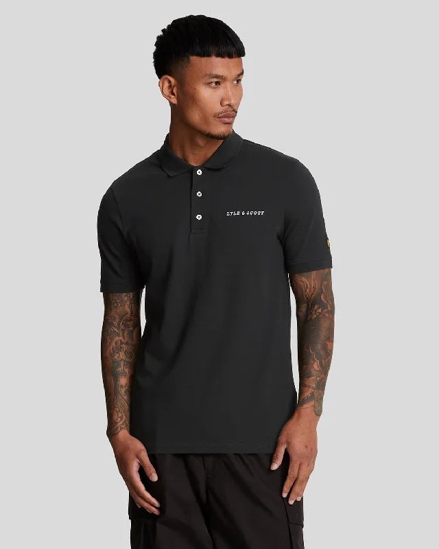 Men's high - collar polo shirts with a modern twistEmbroidered Polo Shirt