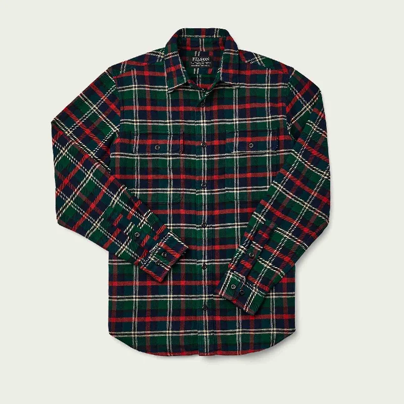 Men's long sleeve slim fit button - down shirts for business meetingsVINTAGE FLANNEL WORK SHIRT