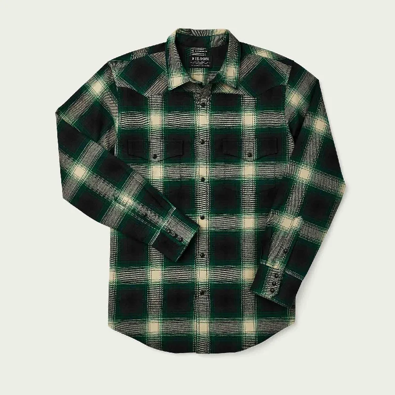 Men's long sleeve turtleneck sweaters in cashmere for a luxurious feelWESTERN FLANNEL SHIRT