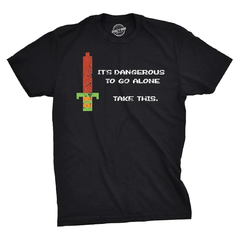 Men's plus - size pocket t - shirts with a classic lookIt's Dangerous To Go Alone Men's T Shirt Men's plus - size pocket t - shirts with a classic lookIt's Dangerous To Go Alone Men's T Shirt