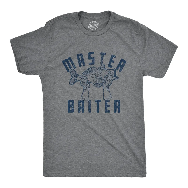 Men's printed Hawaiian t - shirts for tropical vacationsMaster Baiter Fish Men's T Shirt