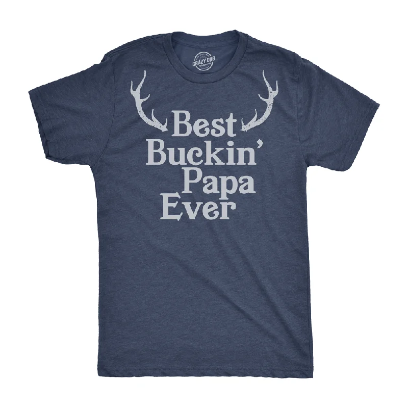 Men's tie - dye t - shirts with a bohemian styleBest Buckin Papa Men's T Shirt