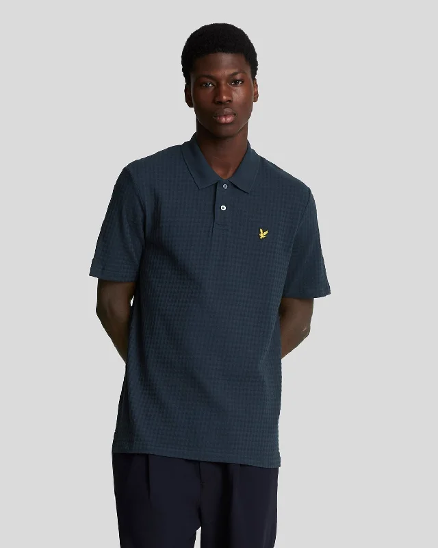 Men's high - collar polo shirts with a modern twistMicro Argyle Polo Shirt