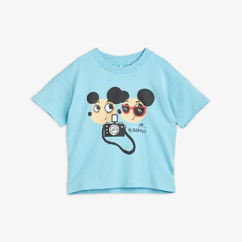 Men's ribbed t - shirts with a textured finish for added styleMini Rodini Childrenswear Ritzratz SP SS Tee Men's ribbed t - shirts with a textured finish for added styleMini Rodini Childrenswear Ritzratz SP SS Tee