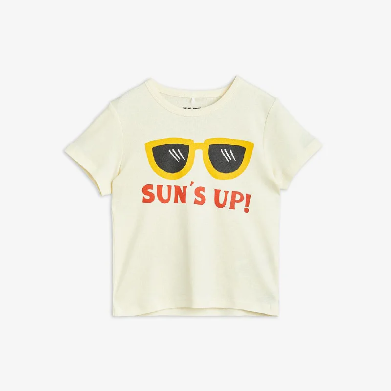 Men's distressed denim - look t - shirts with a rugged appealMini Rodini Childrenswear Sun's Up SP SS Tee