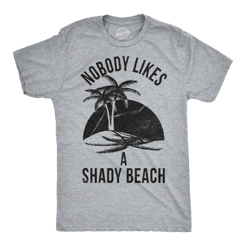 Men's smart - casual checkered t - shirts for semi - formal occasionsNobody Likes A Shady Beach Men's T Shirt