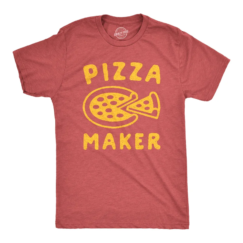 Men's distressed denim - look t - shirts with a rugged appealPizza Maker Men's T Shirt Men's distressed denim - look t - shirts with a rugged appealPizza Maker Men's T Shirt