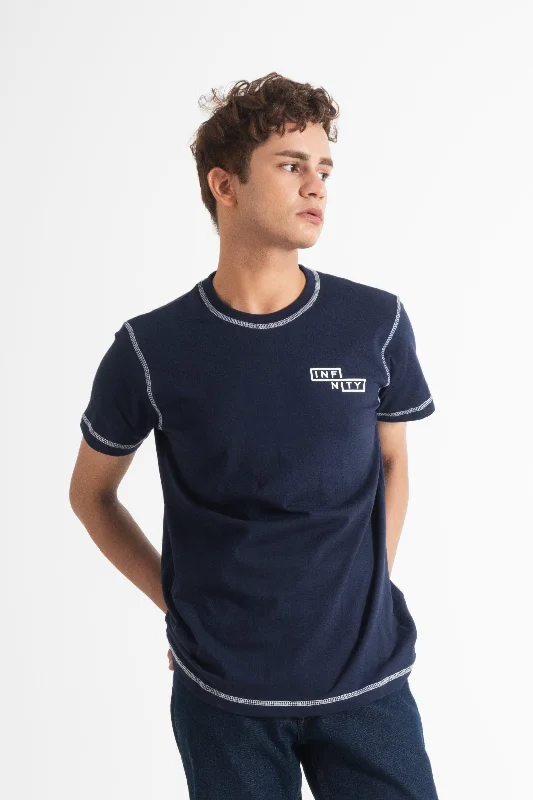 Men's stretchable athletic polo shirts for fitness workoutsPolo Republica Men's Infinity Printed Short Sleeve Tee Shirt