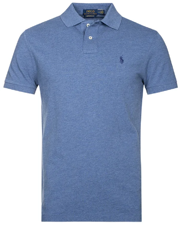 Men's color - block polo shirts with a bold fashion statementMesh Polo Shirt Blue