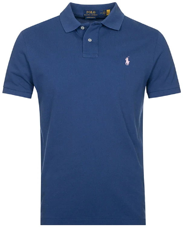 Men's lightweight performance polo shirts for tennis matchesBasic Mesh Polo Shirt Royal