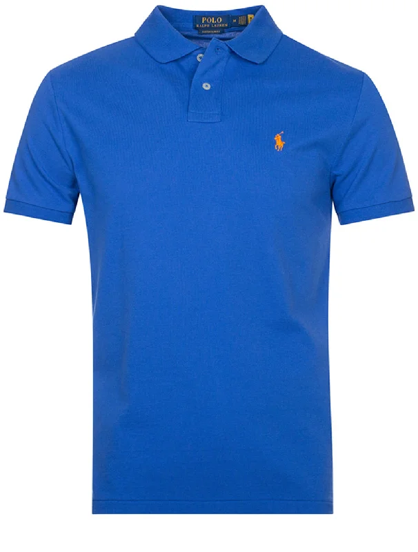 Men's lightweight performance polo shirts for tennis matchesBasic Short Sleeve Polo Blue