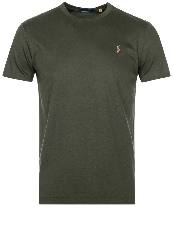 Men's quick - dry polo shirts for water sports activitiesPima Polo T-Shirt Olive