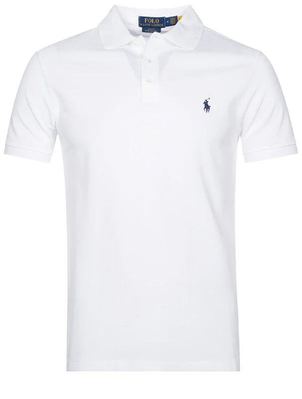 Men's reversible polo shirts with two different looksSlim Fit Stretch Mesh Polo Shirt White