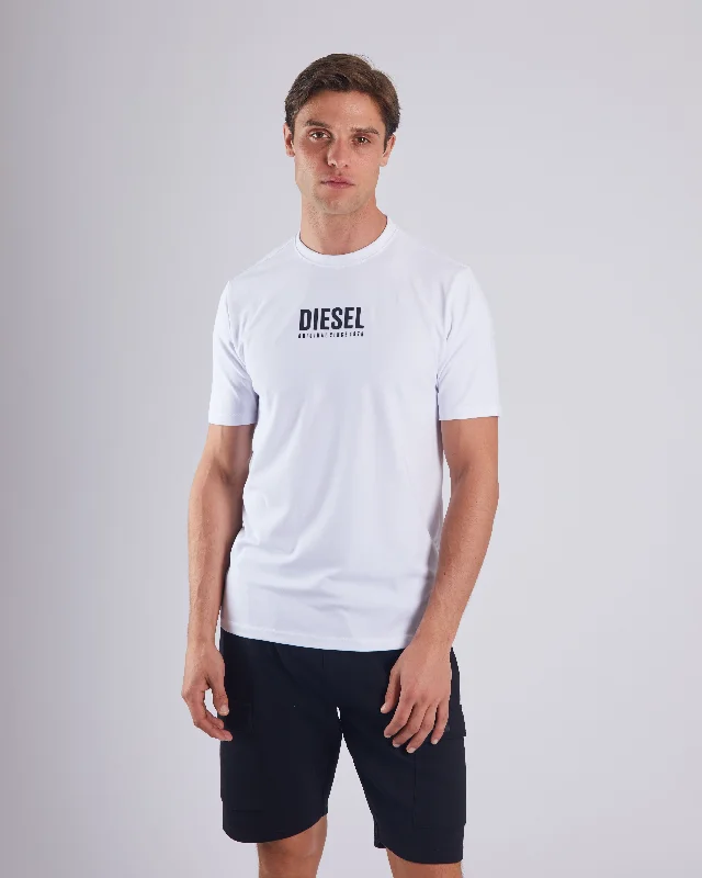 Men's mock - neck t - shirts with a modern and sleek styleHarris Tee Optic White