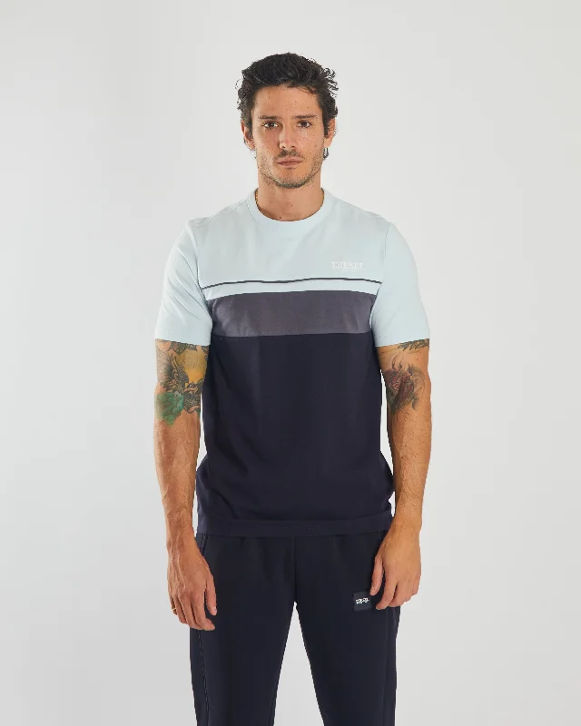 Men's organic cotton crew - neck t - shirts for everyday comfortBrad Tee Bayamo Blue Men's organic cotton crew - neck t - shirts for everyday comfortBrad Tee Bayamo Blue