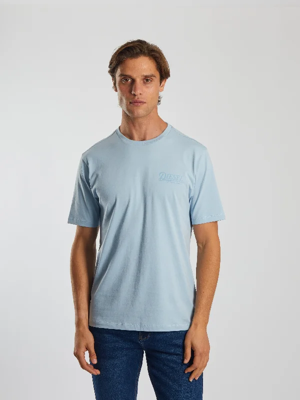 Men's mock - neck t - shirts with a modern and sleek styleSoren Tee Buoy Blue