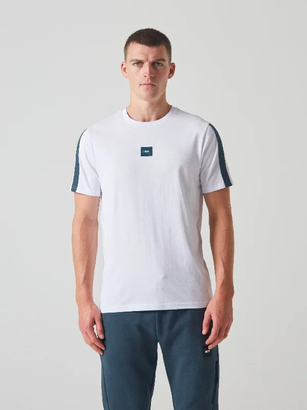 Men's lightweight performance t - shirts for running marathonsKhabib Tee Optic White