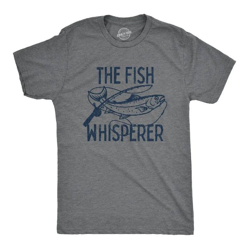 Men's slim - fit graphic t - shirts with vintage rock band printsThe Fish Whisperer Men's T Shirt Men's slim - fit graphic t - shirts with vintage rock band printsThe Fish Whisperer Men's T Shirt